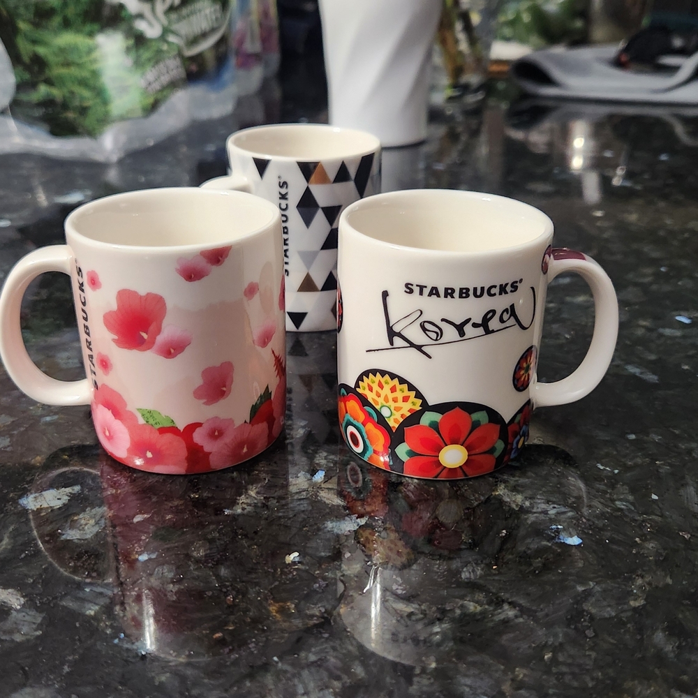Starbucks Korea Espresso Mug Trio Very Rare NWT Collectible